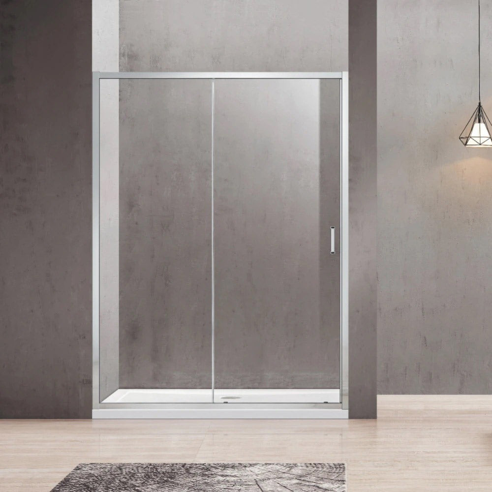 Semi-Frameless Sliding Door Wall to Wall Shower Screen, Multiple Finish Fittings
