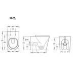 Rimless Back To Wall Toilet