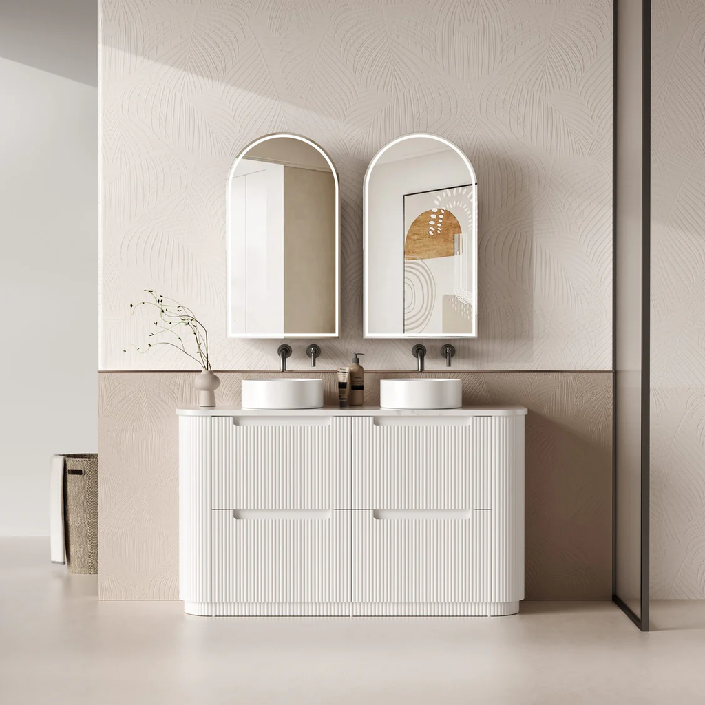Aulic Curva Matte White Free Standing Vanity