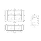 Aulic Curva Matte White Free Standing Vanity