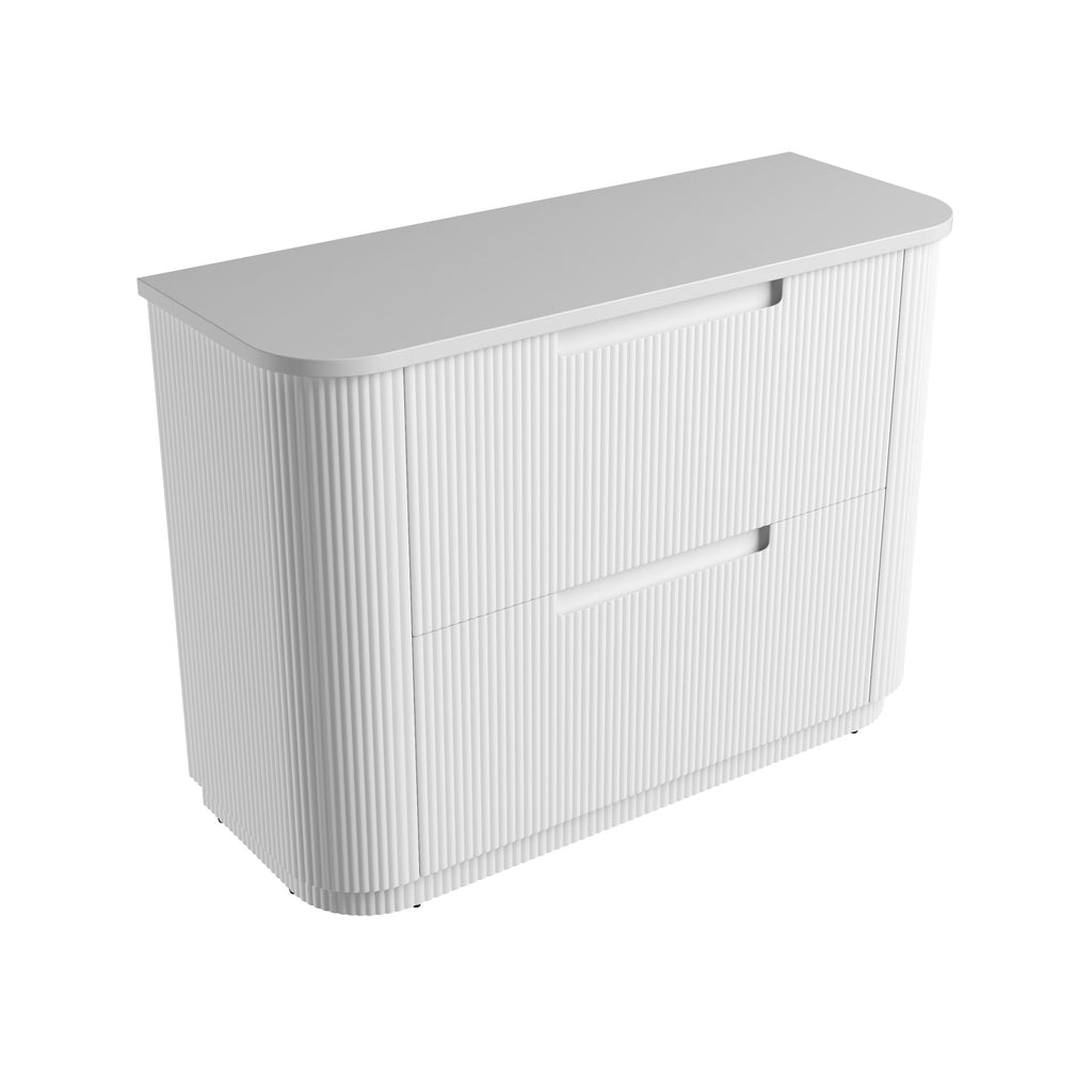 Aulic Curva Matte White Free Standing Vanity
