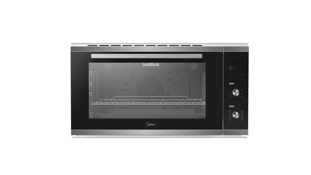 Midea 90cm Built-in Oven - Black Glass / Stainless Steel (93M90D0)