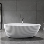 Fluted Design Acrylic Bath Tub 1