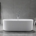Fluted Design Acrylic Bath Tub 2