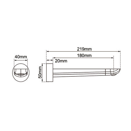 Rushy Basin Wall Spout