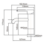 Lucid Pin Round Basin Mixer