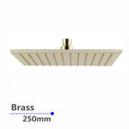 Toshi Signature Square Shower Head - Designer Finishes