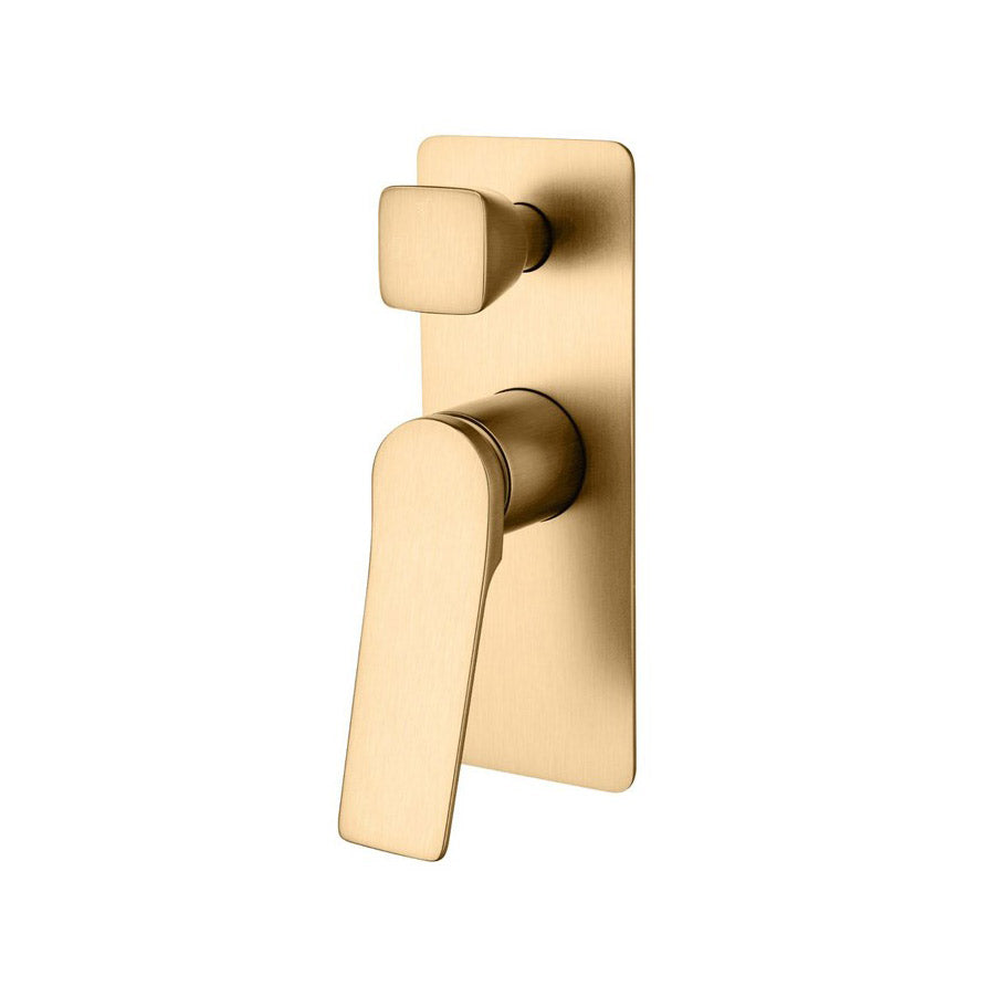 Rushy Square Wall Mixer With Diverter
