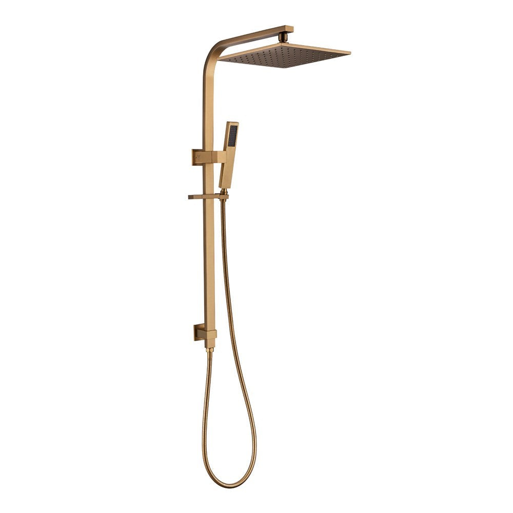 Toshi Signature Twin Rail Square Shower Station – Designer Finishes