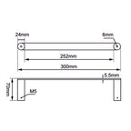 Rushy 300mm Single Towel Holder