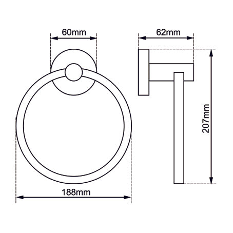 Round Hand Towel Ring