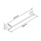 Lucid Pin Round Hand Towel Holder 347mm