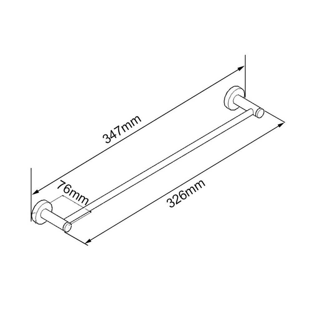 Lucid Pin Round Hand Towel Holder 347mm