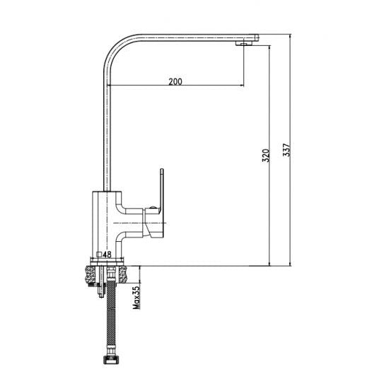 Swivel Kitchen Mixer