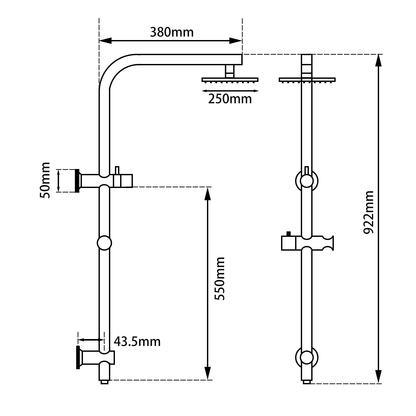 Round Shower Station 2