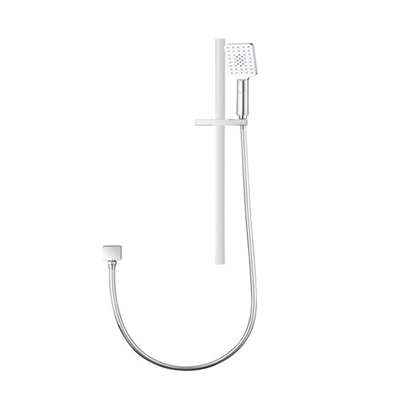 Square Single Shower Rail