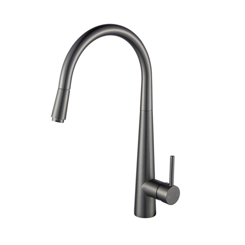 Round Pull Out Kitchen Sink Mixer Tap