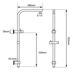 Round Shower Station 1