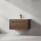 DE Wall-Hung Vanity in Walnut Oak - Premium Plywood Construction