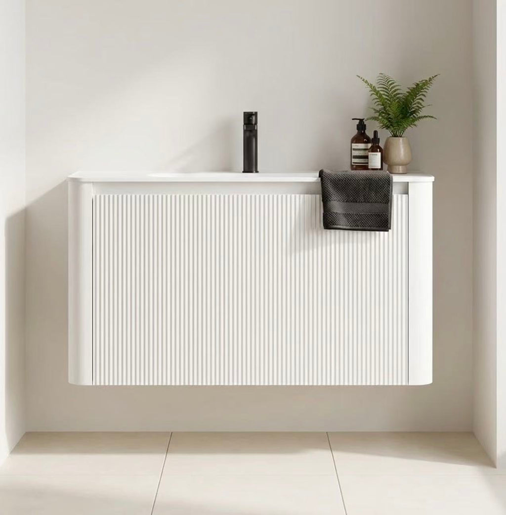 VSS Signature Wall-Hung Vanity – Matte White Finish