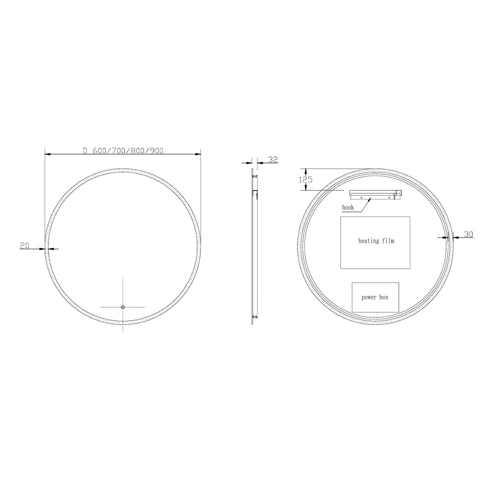 Round LED Mirror