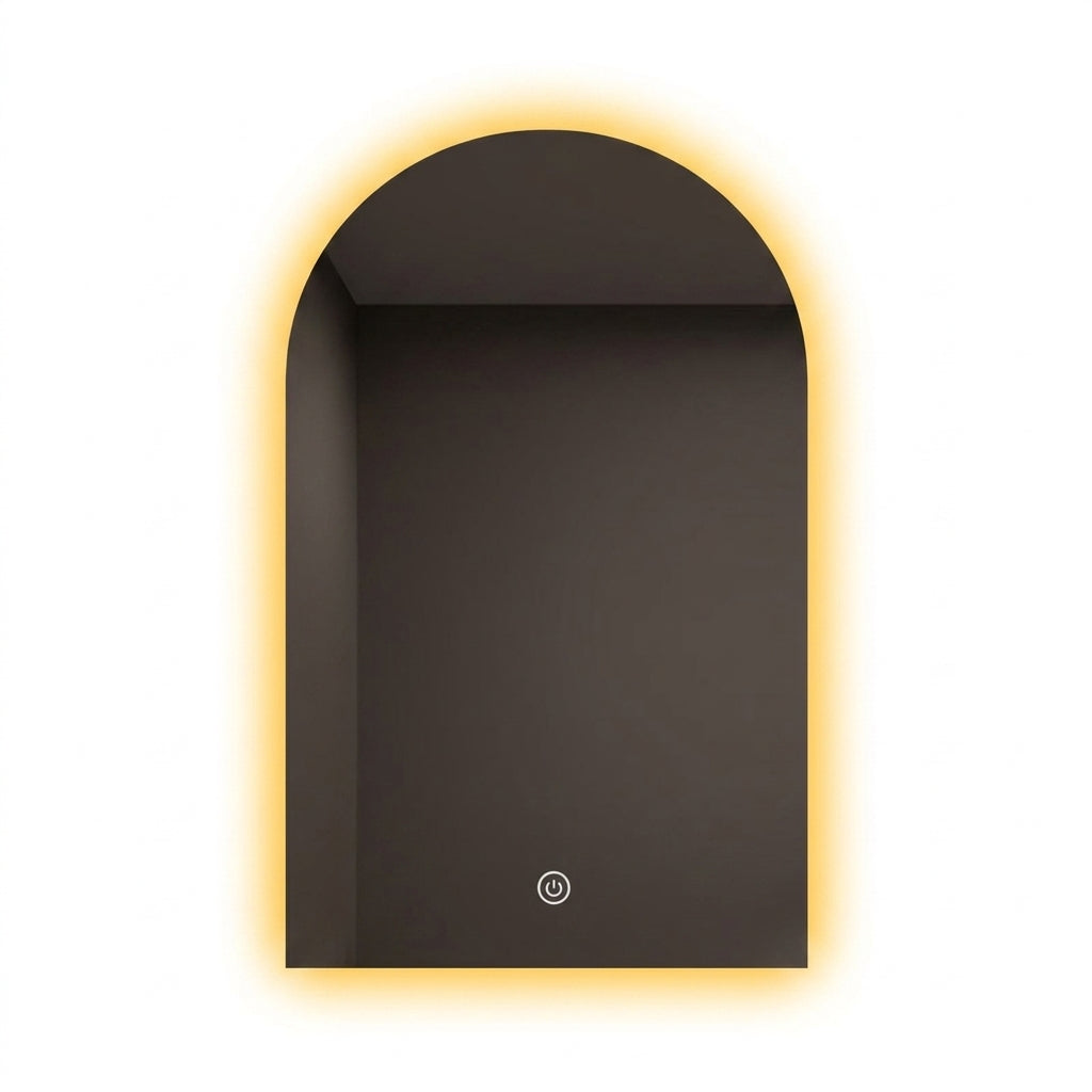 Arcyn Backlit Arch LED Bathroom Mirror with Demister – 750 × 500