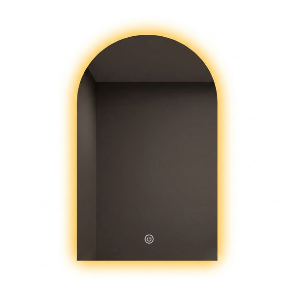 Arcyn Backlit Arch LED Bathroom Mirror with Demister – 750 × 500