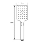 Square 3 Functions HandHeld Shower