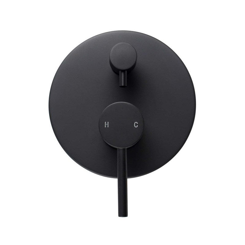 Lucid Pin Round Wall Mixer With Diverter