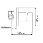 Lucid Pin Shower/Bath Wall Mixer