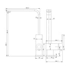 Standard Square Kitchen Mixer