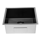 510x440x230mm Gun Metal Grey Stainless Steel Single Bowl Kitchen Sink