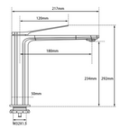 Rushy Tall Basin Mixer (Lead Free)