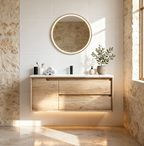 Scent Signature Wall-Hung Vanity – Sand Oak Finish