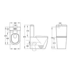 Tornado Series Toilet Suite, Tornado Flush Pan 2