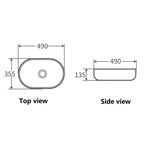 Oval Above Counter Basin 1