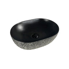 Oval Above Counter With Pattern Basin