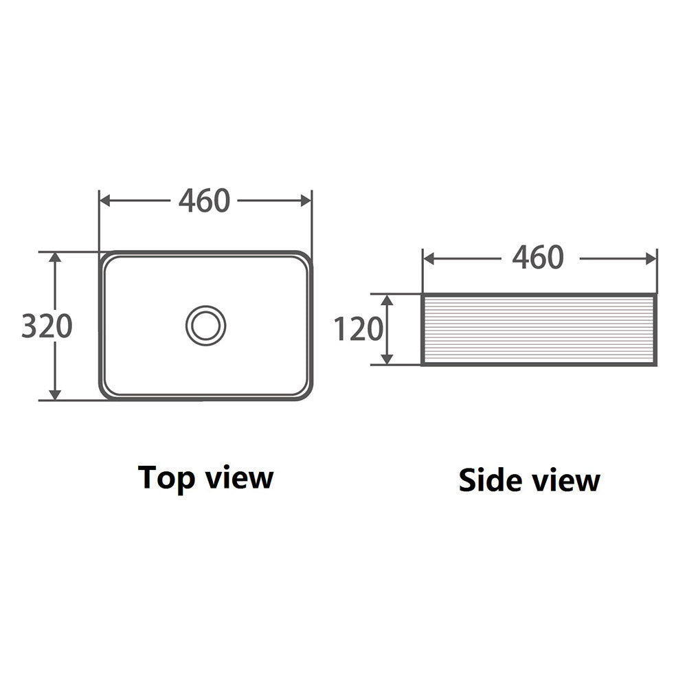 Rectangle Above Counter Basin