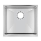 500x440x230mm Chrome Stainless Steel Single Bowl Kitchen Sink