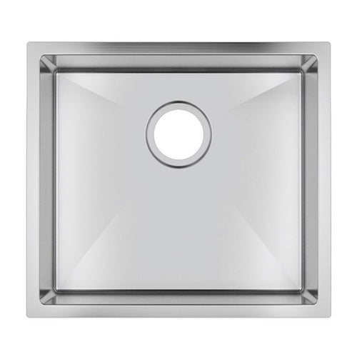 500x440x230mm Chrome Stainless Steel Single Bowl Kitchen Sink