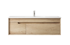 YE Wall-Hung Vanity Cabinet in Sand Oak - Premium Plywood Construction